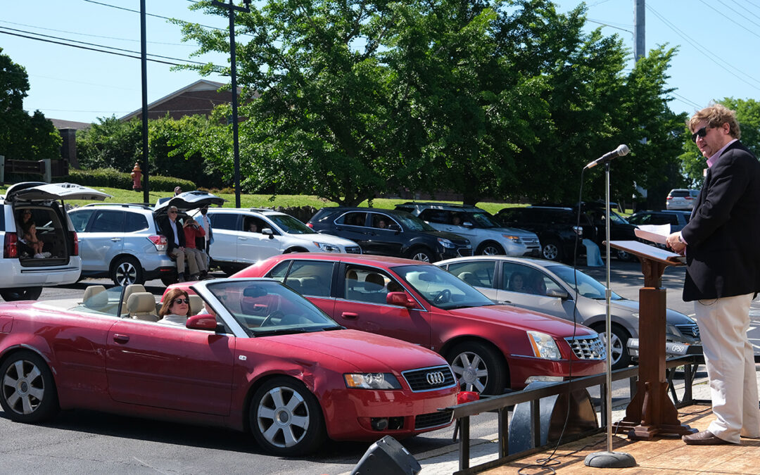 Drive-in services 9:30 & 10:45 A.M. this Sunday